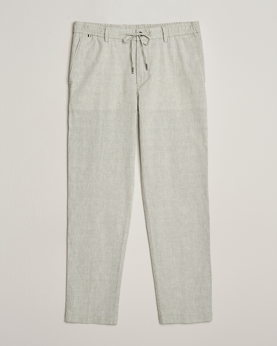 Uomini | Pantaloni | BOSS BLACK | Kane Drawstring Pants Open Green