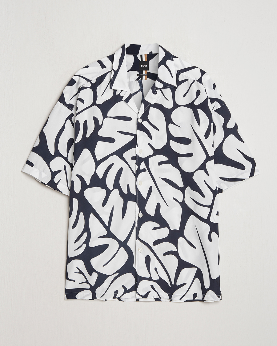Uomini | Camicie | BOSS BLACK | Drew Short Sleeve Shirt Dark Blue