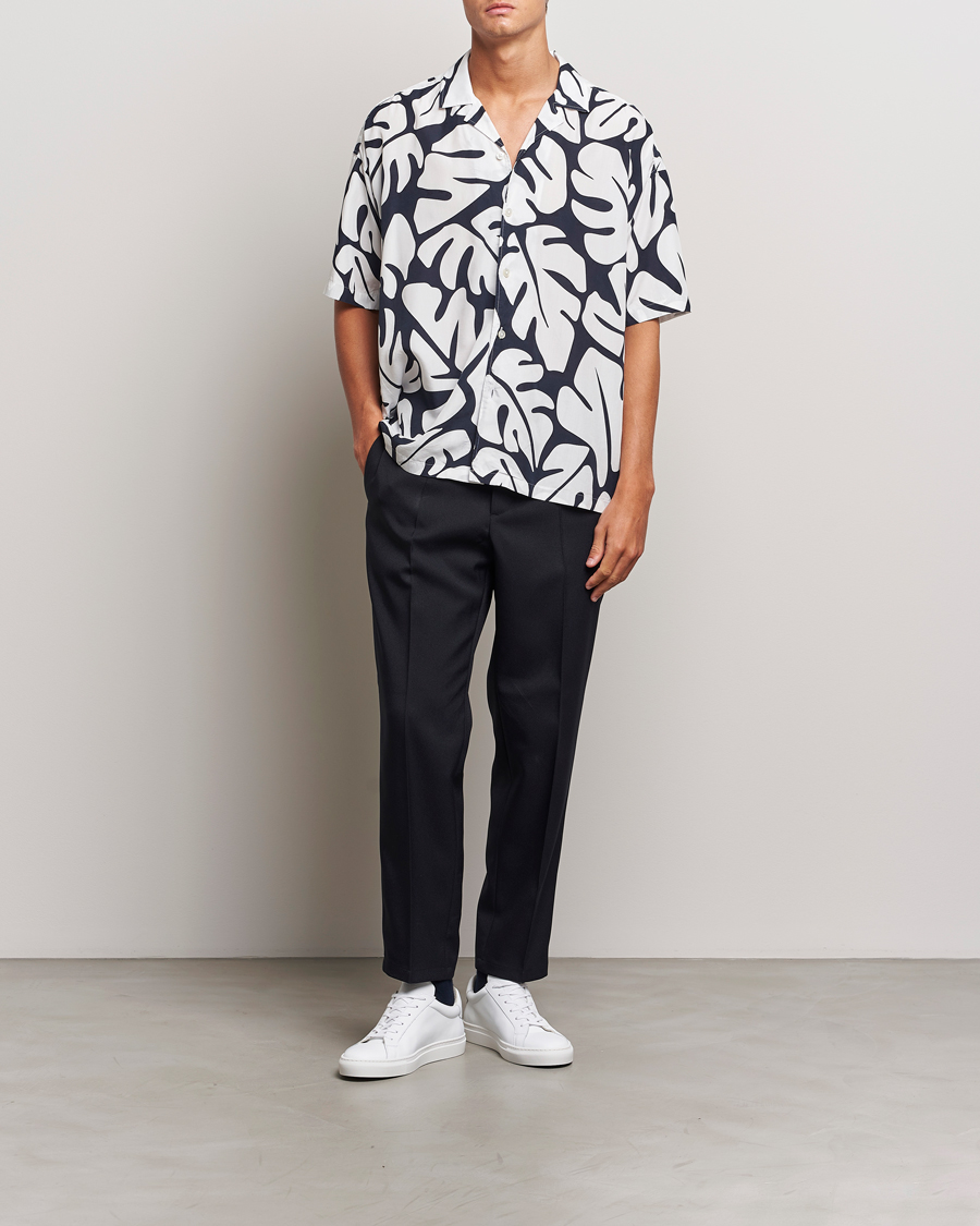 Uomini | Camicie | BOSS BLACK | Drew Short Sleeve Shirt Dark Blue
