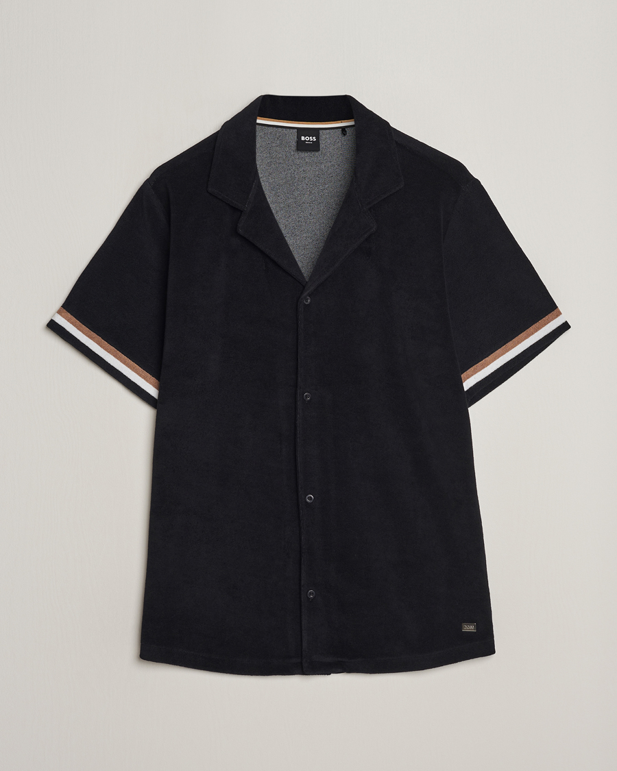 Uomini | Camicie | BOSS BLACK | Short Sleeve Terry Shirt Black