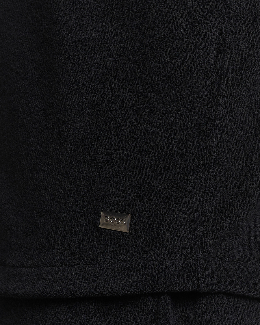 Uomini | Camicie | BOSS BLACK | Short Sleeve Terry Shirt Black