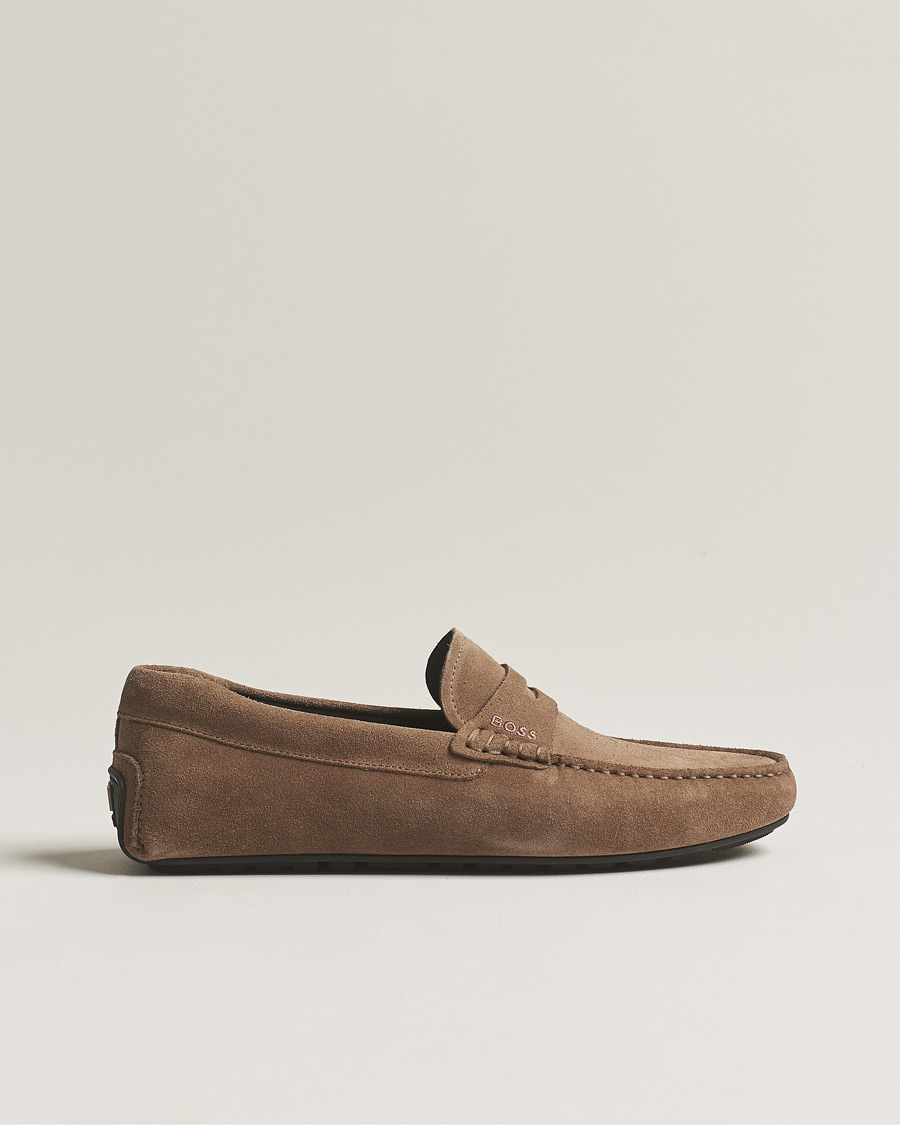 Uomini | BOSS BLACK Noel Car Shoe Suede Medium Beige | BOSS BLACK | Noel Car Shoe Suede Medium Beige