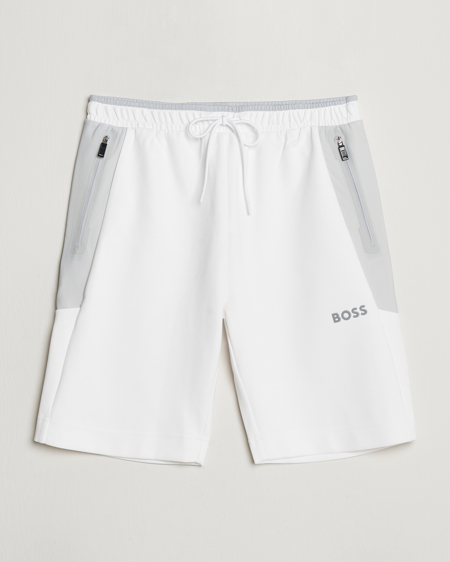 Uomini | Pantaloncini | BOSS GREEN | Headlo Sweatshorts White