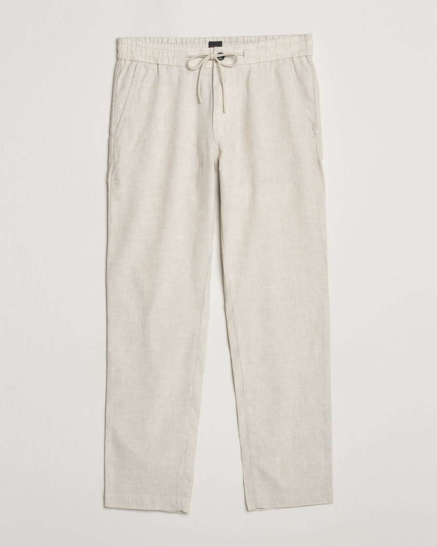Uomini | Pantaloni | BOSS ORANGE | Sanderson Linen Pants Light Beige