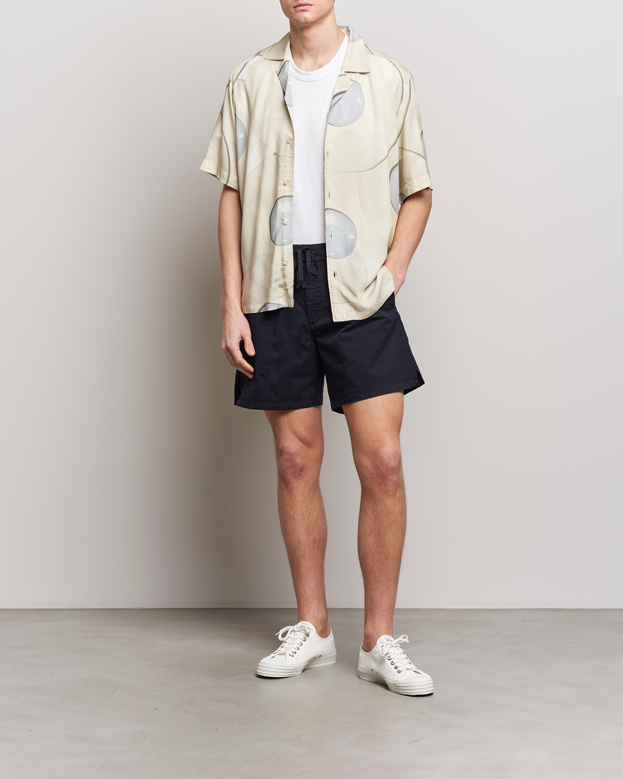 Uomini | Camicie | BOSS ORANGE | Rayer Short Sleeve Printed Shirt Light Beige