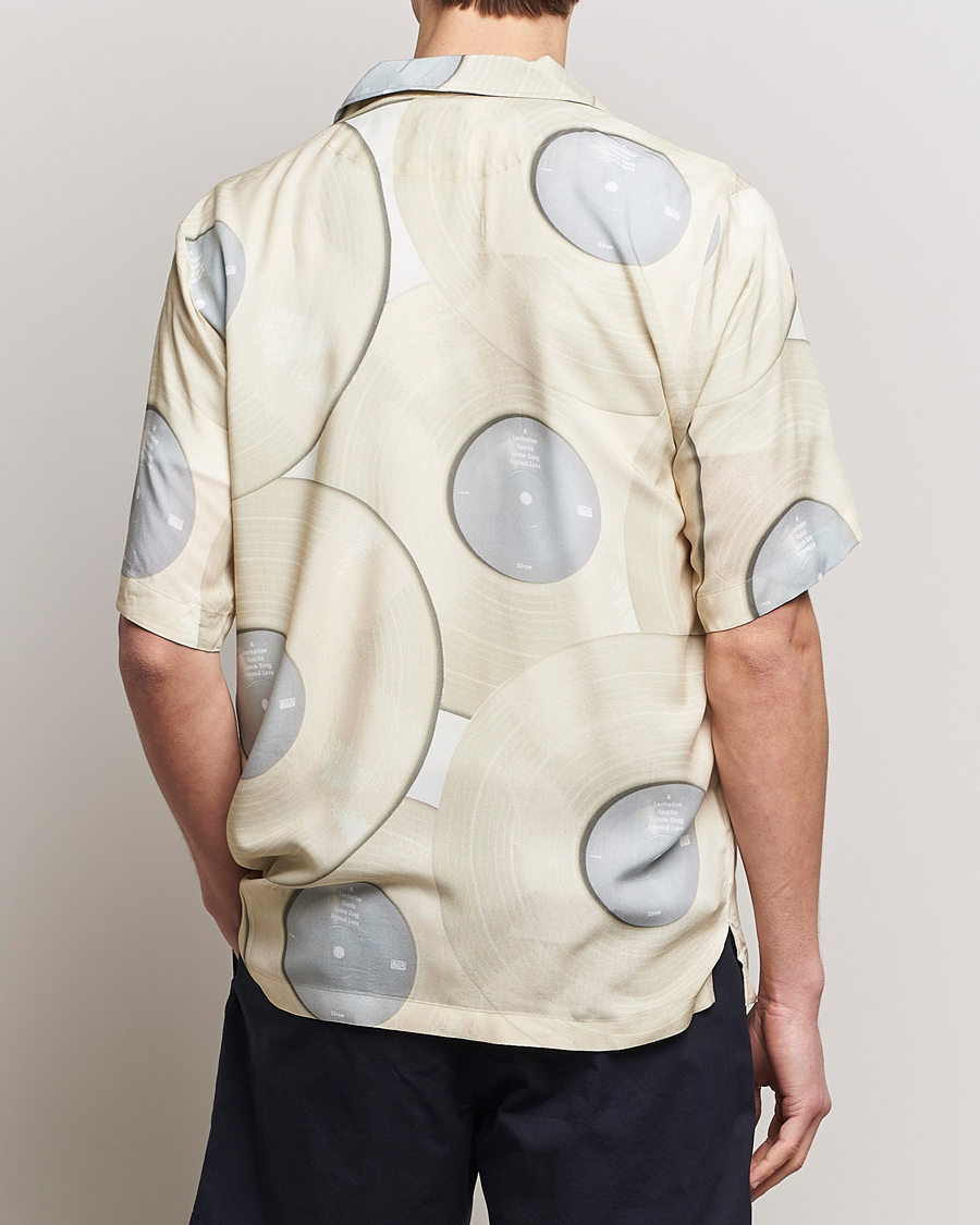 Uomini | Camicie | BOSS ORANGE | Rayer Short Sleeve Printed Shirt Light Beige