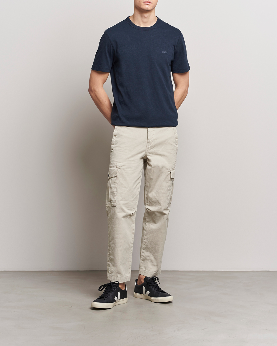 Uomini | T-shirt | BOSS ORANGE | Tegood Crew Neck T-Shirt Dark Blue