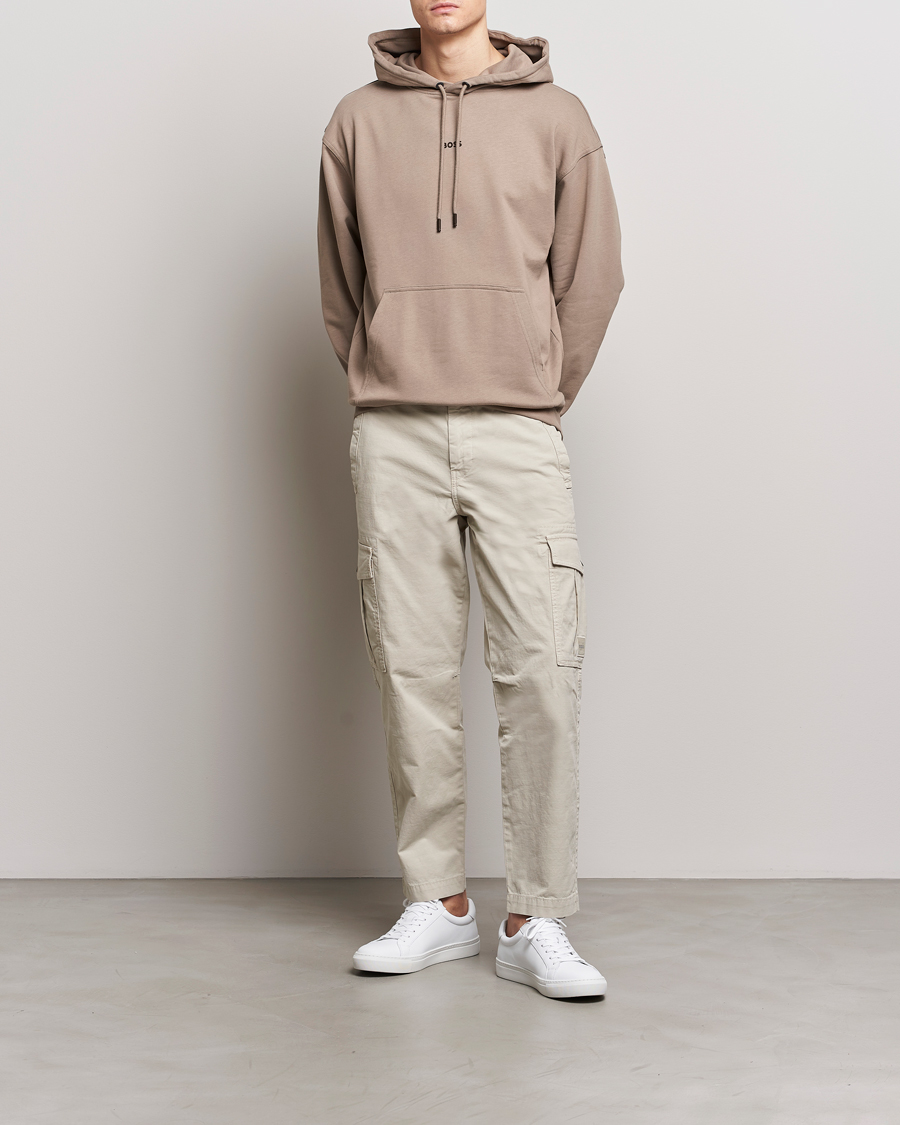 Uomini | Maglieria | BOSS ORANGE | WeSmall Logo Hoodie Open Brown