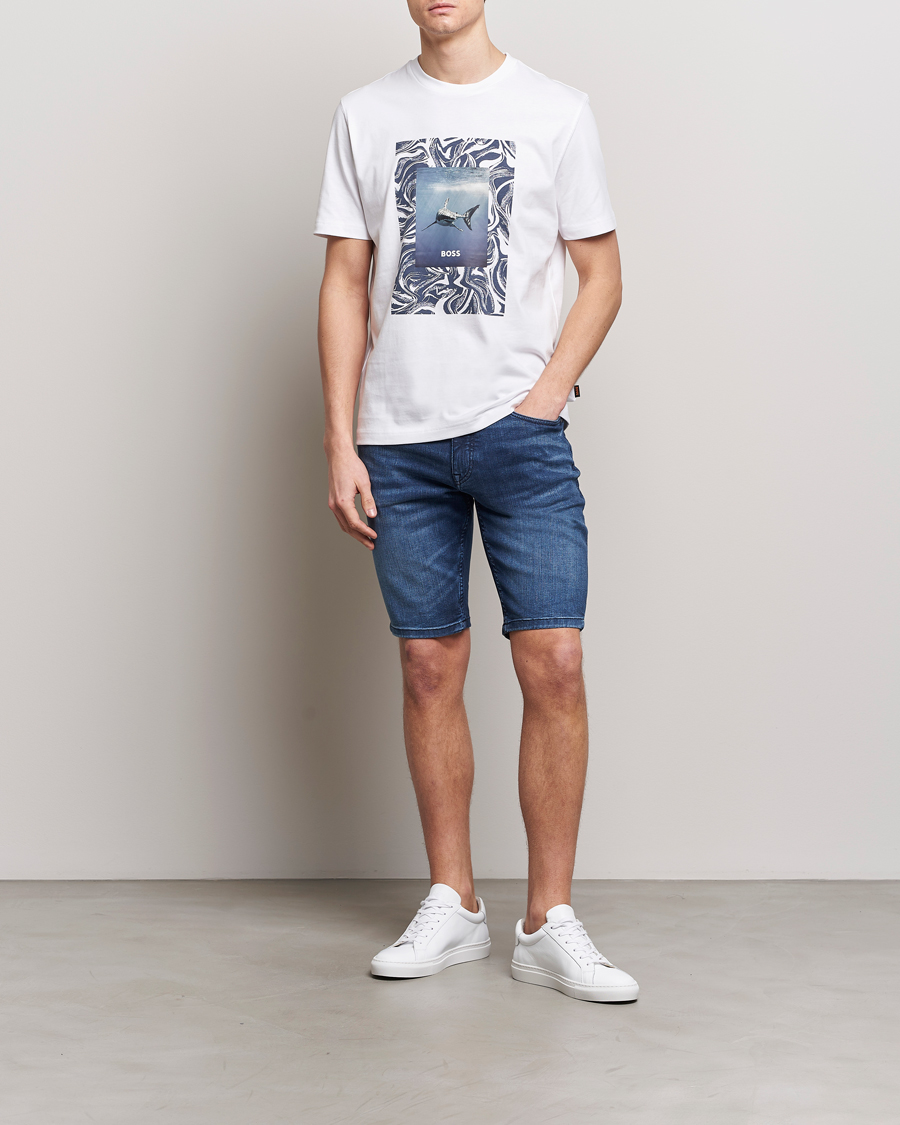 Uomini | T-shirt | BOSS ORANGE | Tucan Printed Crew Neck T-Shirt Natural