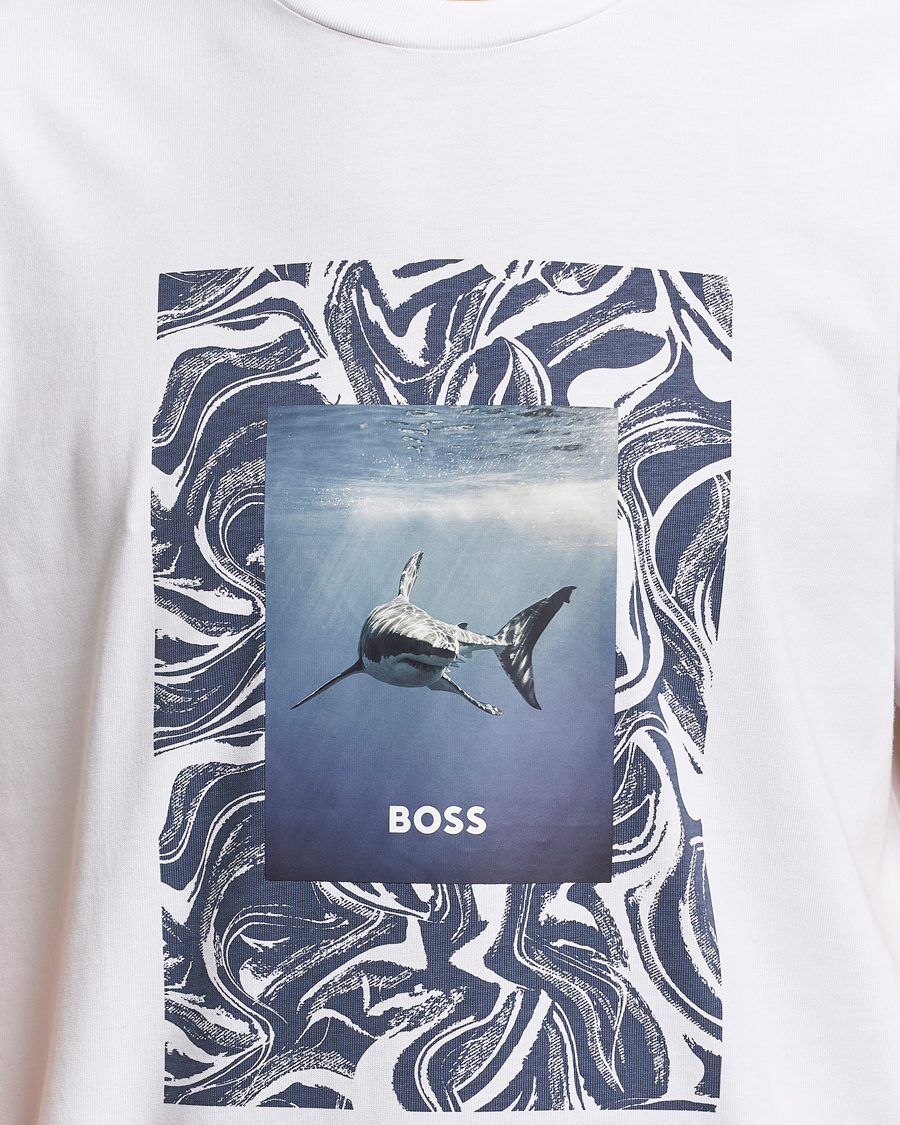 Uomini | T-shirt | BOSS ORANGE | Tucan Printed Crew Neck T-Shirt Natural