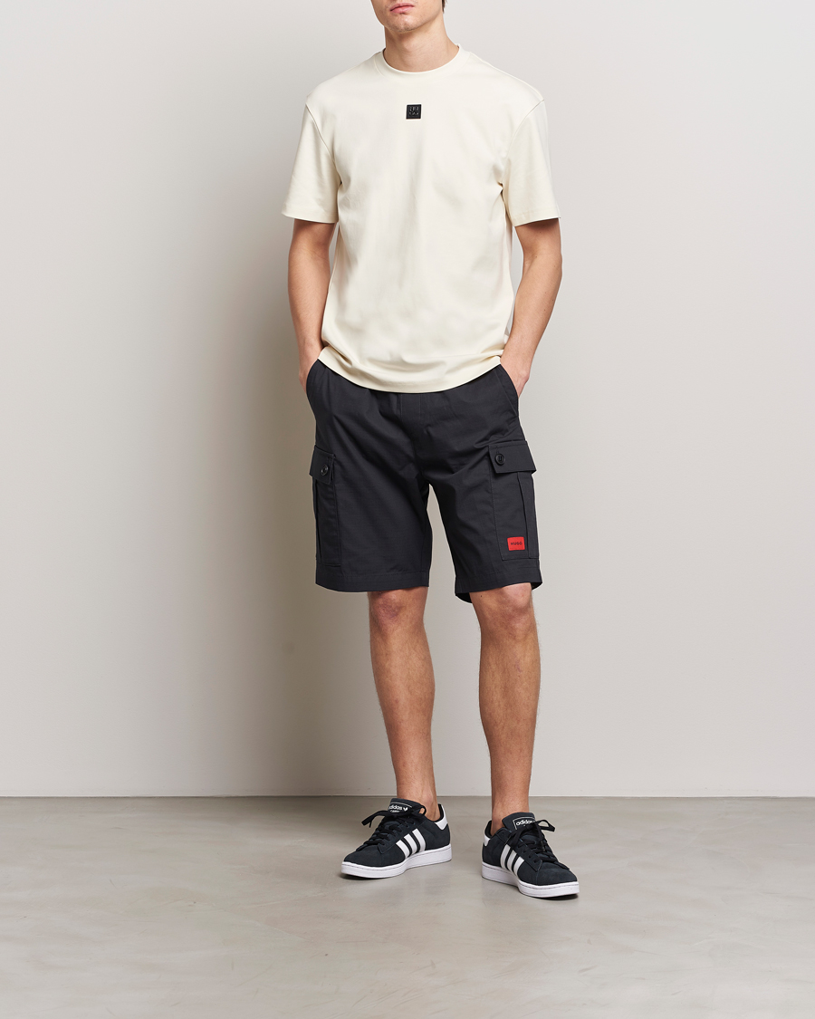 Uomini | Pantaloncini | HUGO | Garlio Cotton Cargo Shorts Black