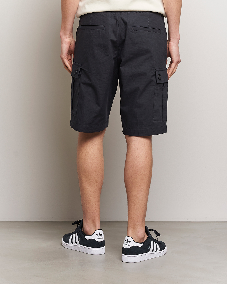 Uomini | Pantaloncini | HUGO | Garlio Cotton Cargo Shorts Black
