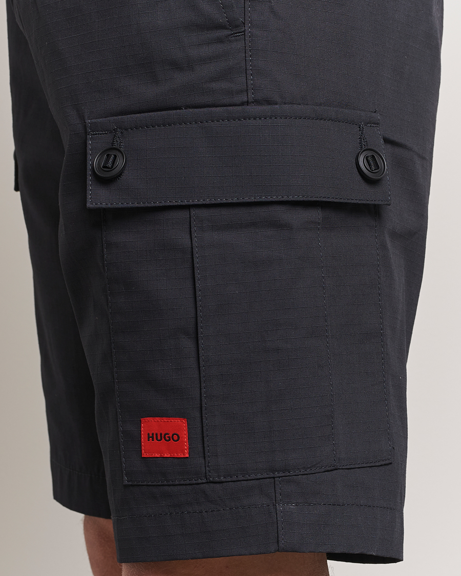 Uomini | Pantaloncini | HUGO | Garlio Cotton Cargo Shorts Black