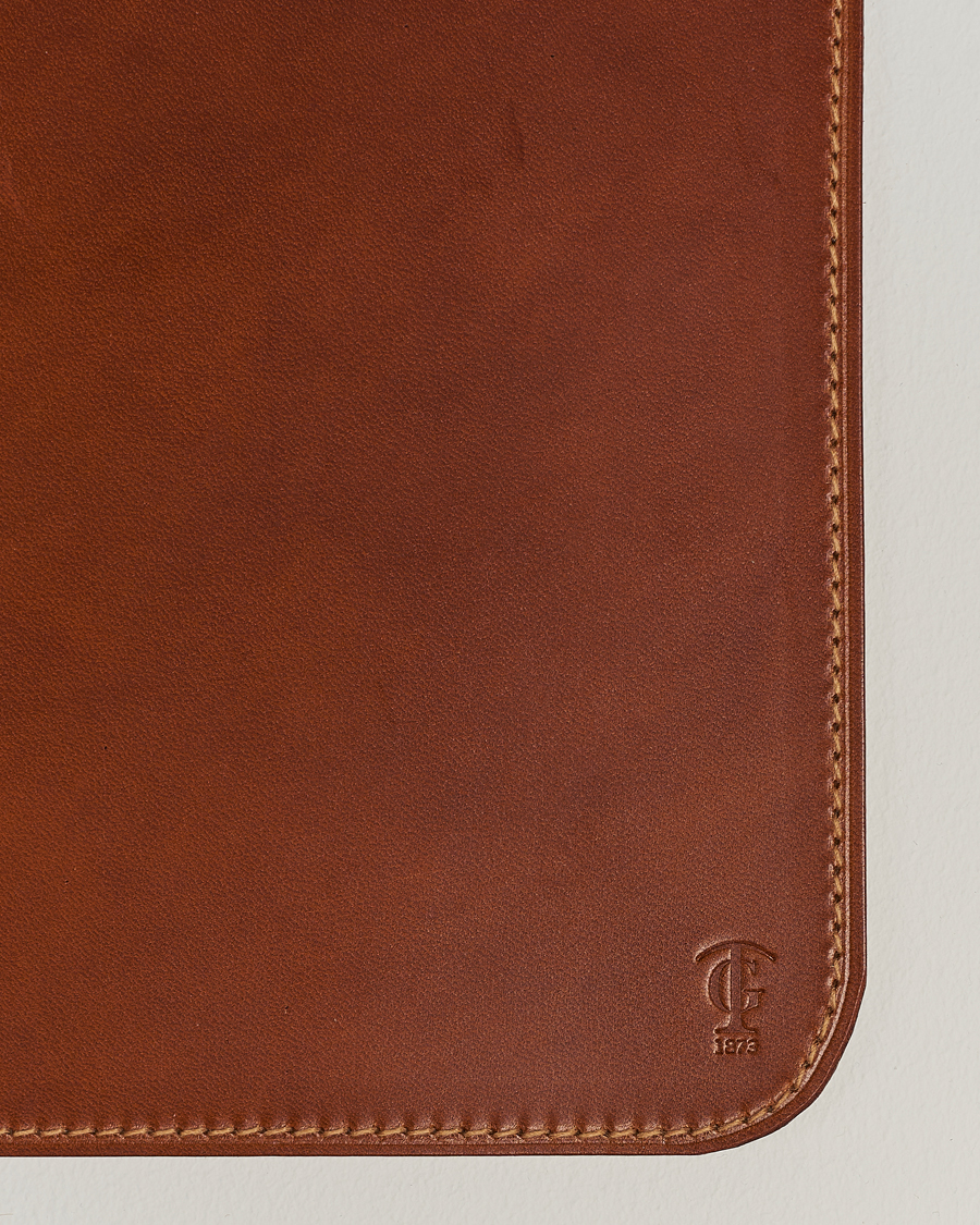 Uomini | Casa | Tärnsjö Garveri | Leather Mousepad Light Brown