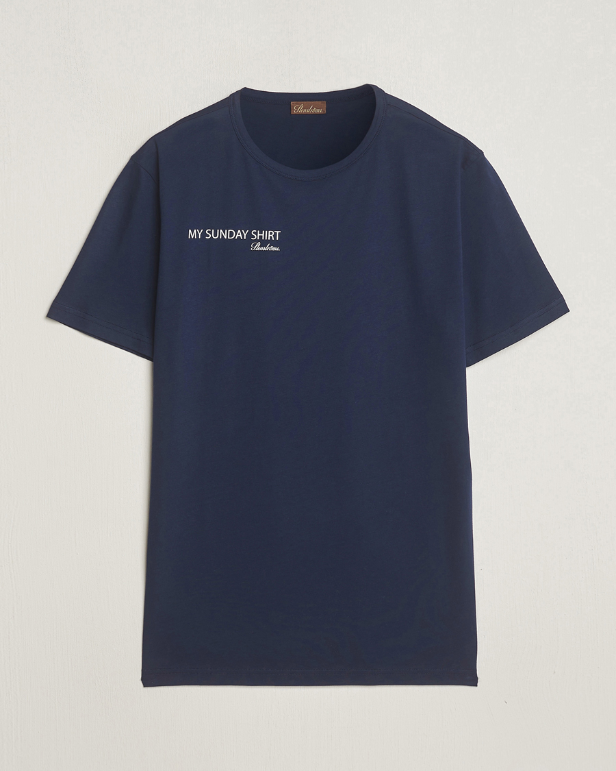Uomini | T-shirt | Stenströms | Sunday T-shirt Navy
