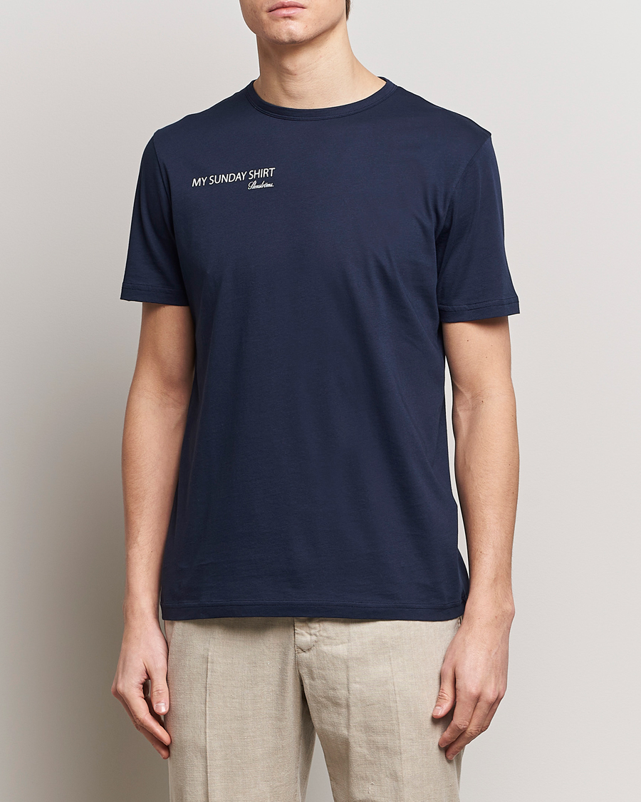 Uomini | T-shirt | Stenströms | Sunday T-shirt Navy