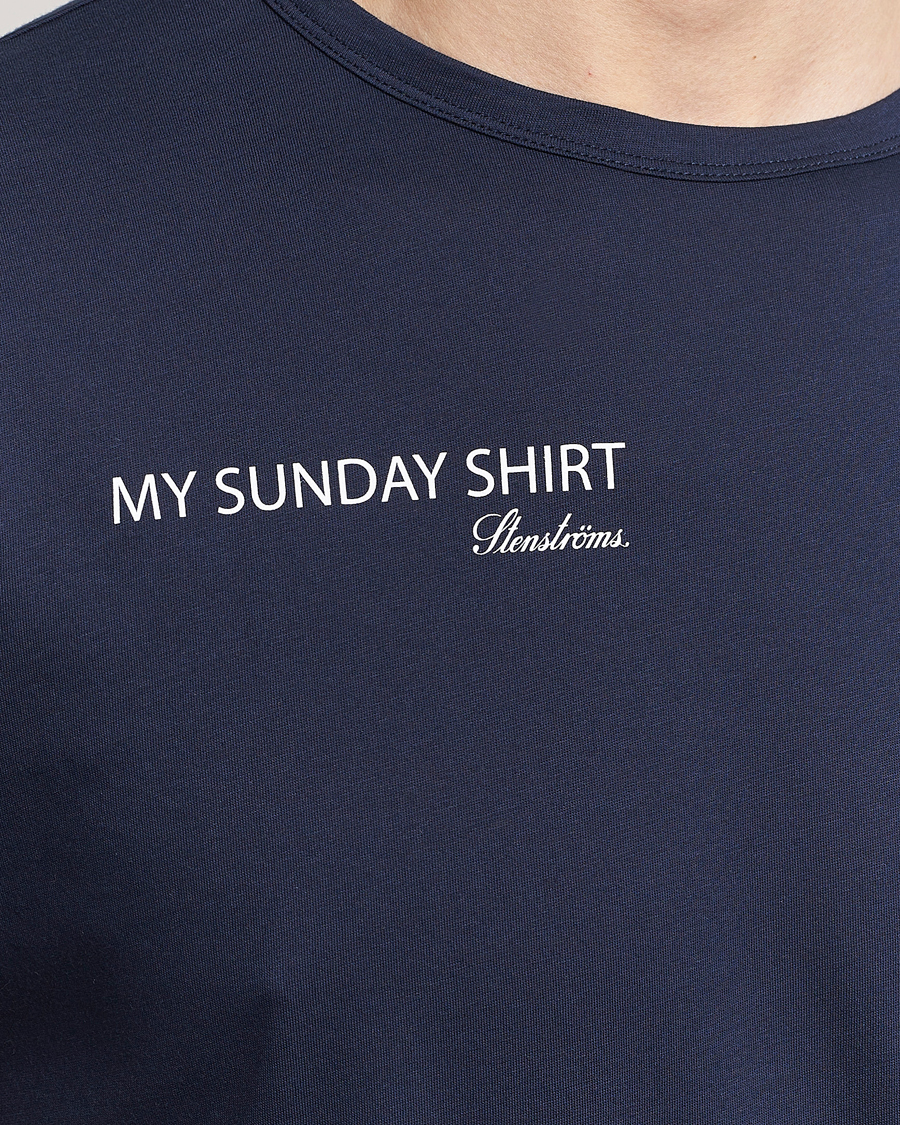 Uomini | T-shirt | Stenströms | Sunday T-shirt Navy