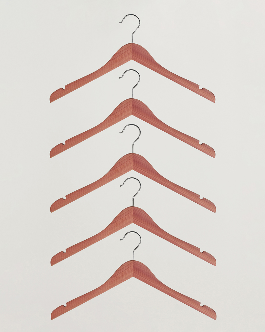 Uomini | Cura degli indumenti | Care with Carl | 5-Pack Cedar Wood Shirt Hangers