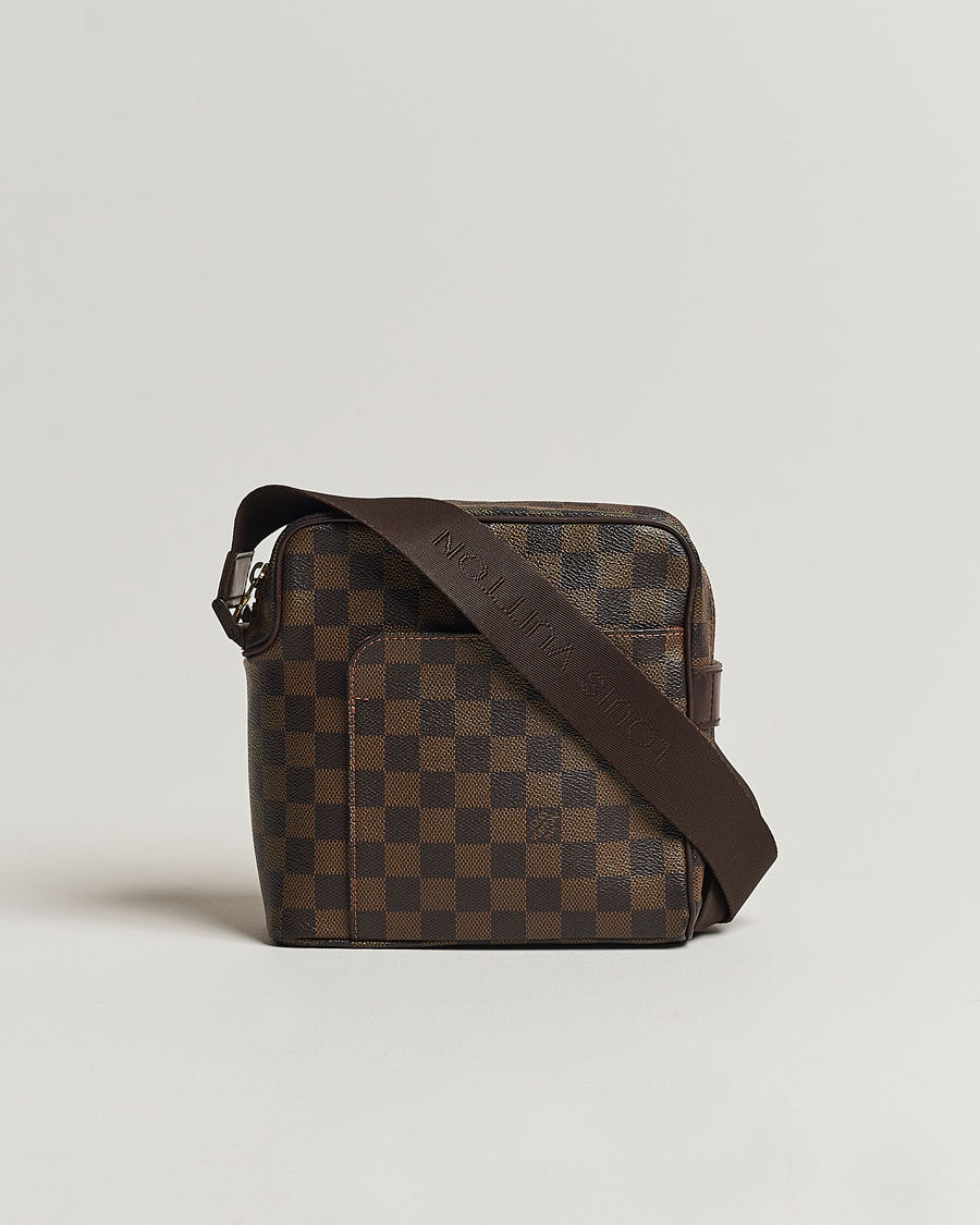Uomini | Louis Vuitton Pre-Owned Olaf Shoulder Bag Damier Ebene | Louis Vuitton Pre-Owned | Olaf Shoulder Bag Damier Ebene