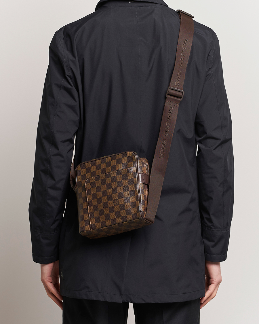 Uomini | Louis Vuitton Pre-Owned Olaf Shoulder Bag Damier Ebene | Louis Vuitton Pre-Owned | Olaf Shoulder Bag Damier Ebene
