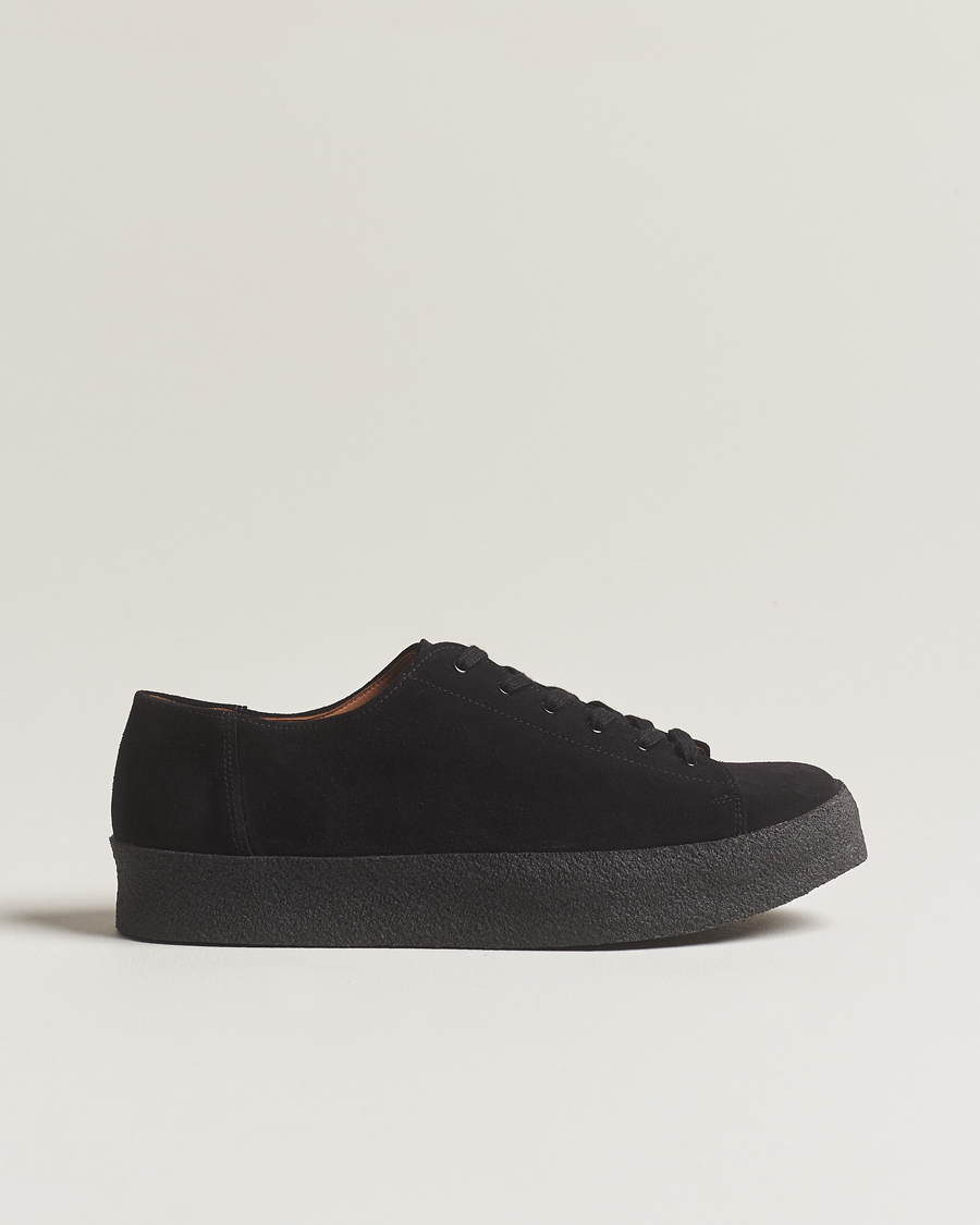 Uomini | Sanders Ash Suede Monkey Shoe Black | Sanders | Ash Suede Monkey Shoe Black