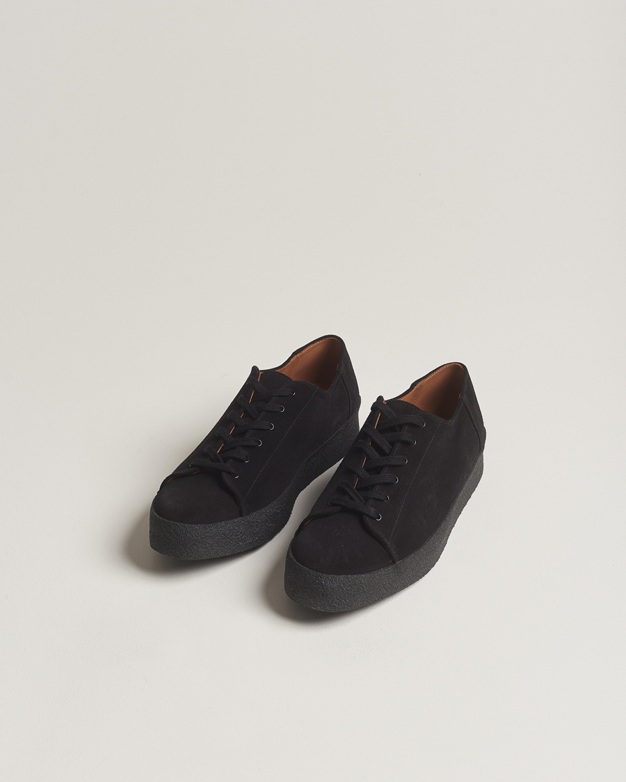 Uomini | Sanders Ash Suede Monkey Shoe Black | Sanders | Ash Suede Monkey Shoe Black