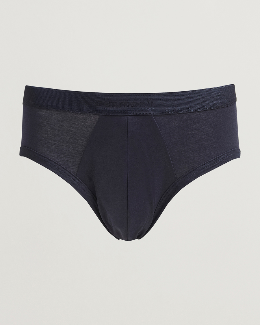 Uomini | Biancheria intima | Zimmerli of Switzerland | Sea Island Cotton Briefs Navy