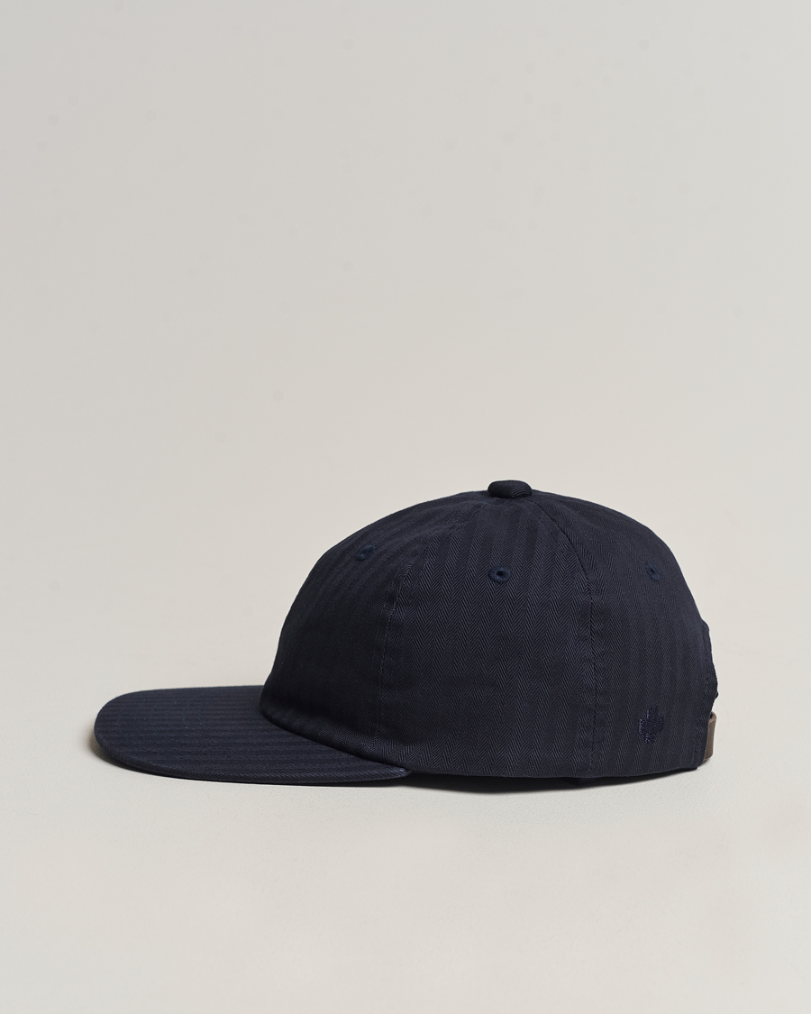 Uomini | BEAMS PLUS 6 Panel Herringbone Cap Navy | BEAMS PLUS | 6 Panel Herringbone Cap Navy