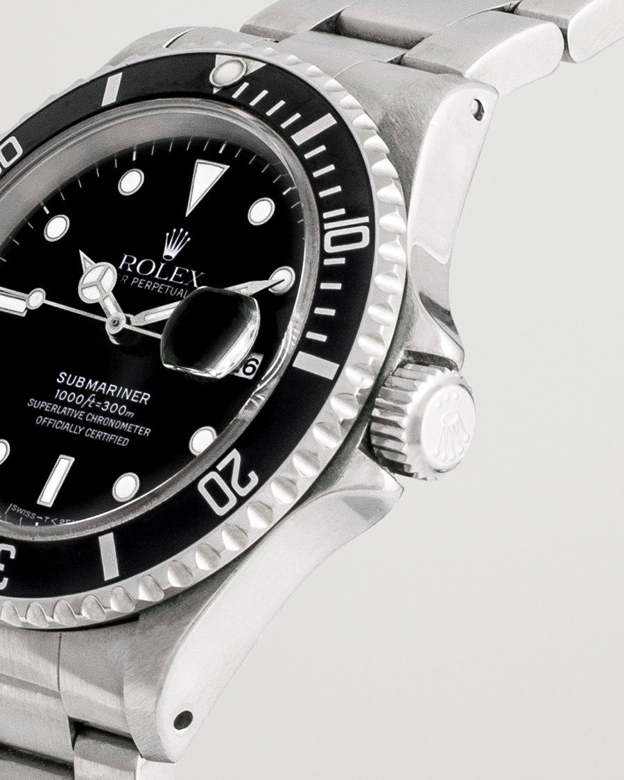 Uomini | Rolex Pre-Owned Submariner 16610 Oyster Perpetual Silver | Rolex Pre-Owned | Submariner 16610 Oyster Perpetual Silver