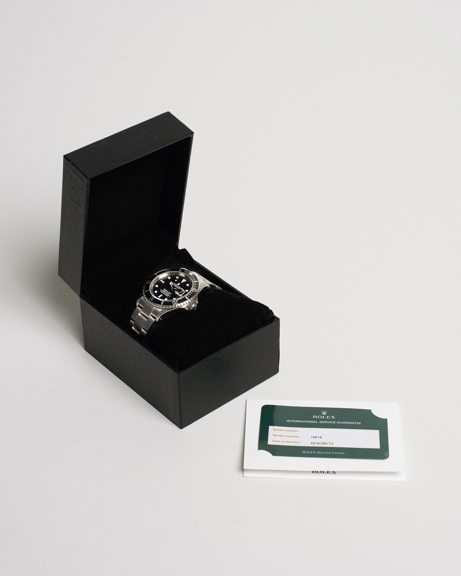 Uomini | Rolex Pre-Owned Submariner 16610 Oyster Perpetual Silver | Rolex Pre-Owned | Submariner 16610 Oyster Perpetual Silver