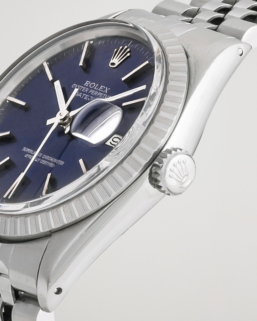 Uomini | Rolex Pre-Owned Datejust 16030 Oyster Perpetual Blue Silver | Rolex Pre-Owned | Datejust 16030 Oyster Perpetual Blue Silver