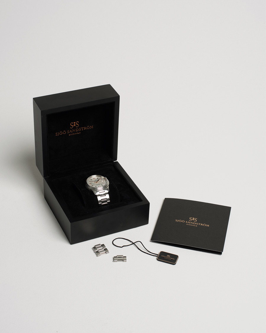 Uomini | Sjöö Sandström Pre-Owned Royal Steel Classic 41mm Silver | Sjöö Sandström Pre-Owned | Royal Steel Classic 41mm Silver