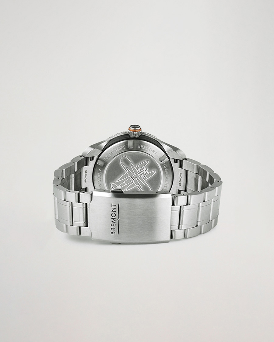 Uomini | Bremont Pre-Owned S302 Supermarine GMT 40mm Steel Bracelet Silver | Bremont Pre-Owned | S302 Supermarine GMT 40mm Steel Bracelet Silver