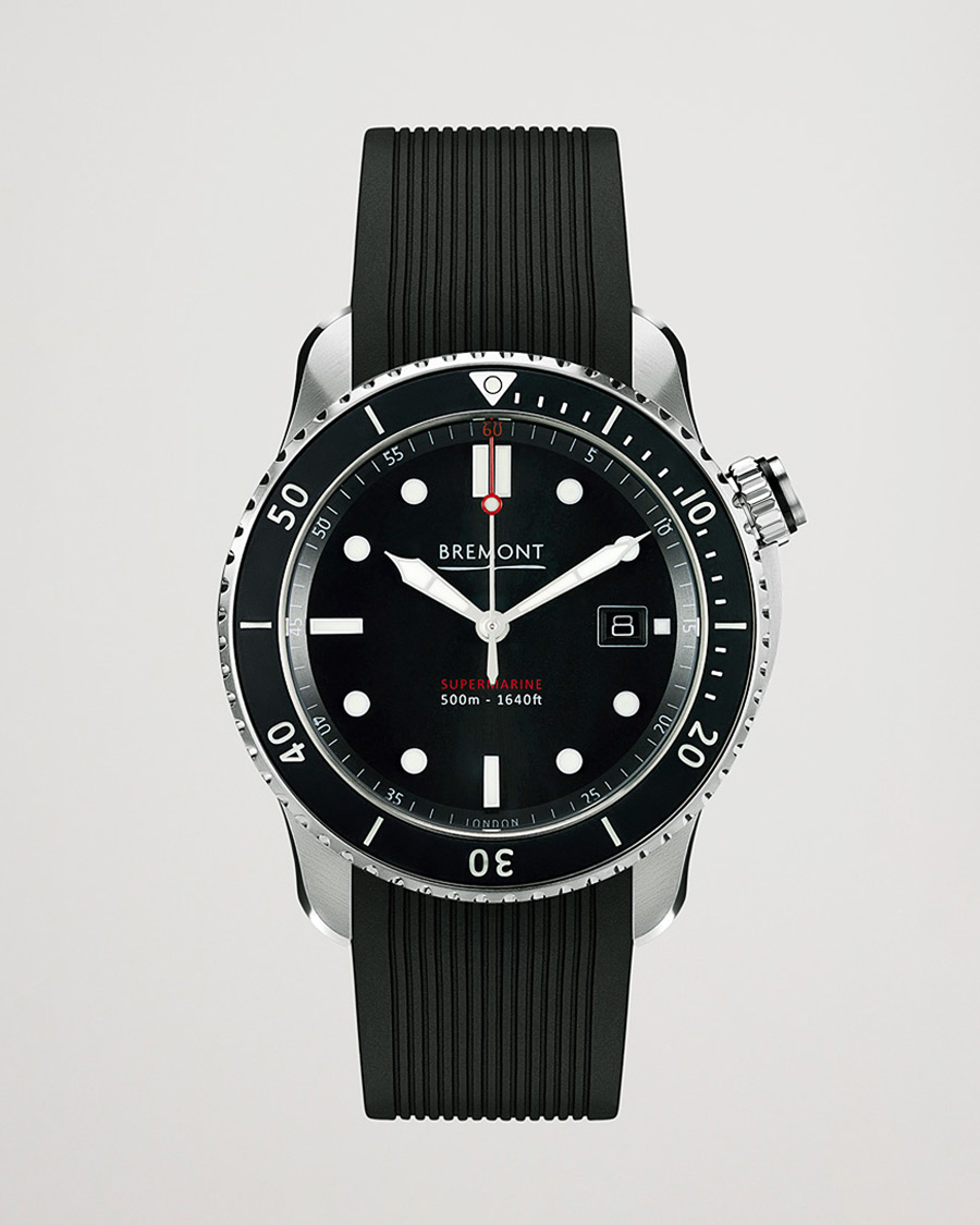 Uomini | Bremont Pre-Owned S500 Supermarine 43mm Black Dial Silver | Bremont Pre-Owned | S500 Supermarine 43mm Black Dial Silver