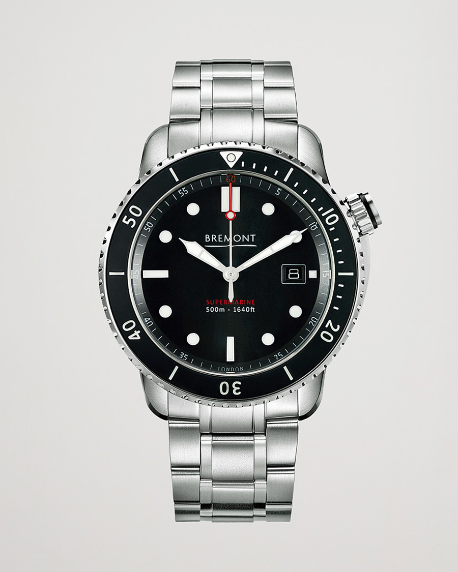 Uomini | Bremont Pre-Owned S500 Supermarine 43mm Steel Bracelet Silver | Bremont Pre-Owned | S500 Supermarine 43mm Steel Bracelet Silver