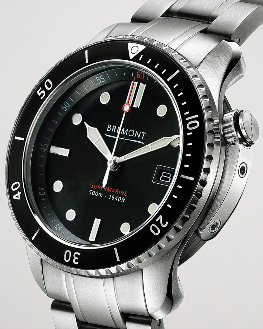 Uomini | Bremont Pre-Owned S500 Supermarine 43mm Steel Bracelet Silver | Bremont Pre-Owned | S500 Supermarine 43mm Steel Bracelet Silver