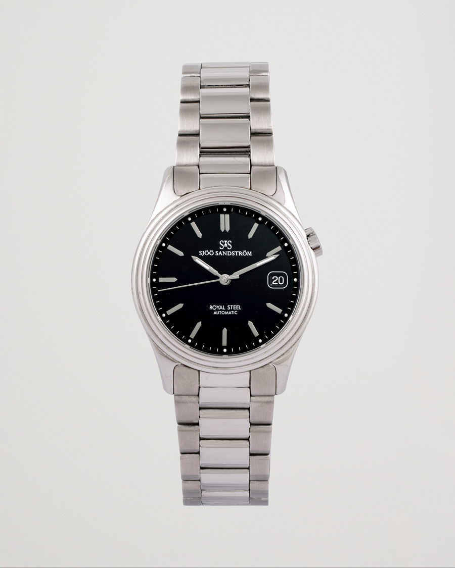 Uomini | Sjöö Sandström Pre-Owned Royal Steel Classic 36mm 1636-1 Silver | Sjöö Sandström Pre-Owned | Royal Steel Classic 36mm 1636-1 Silver