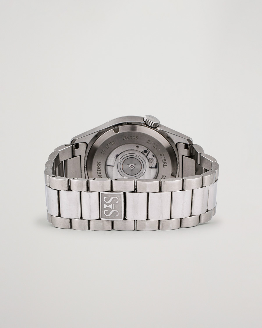 Uomini | Sjöö Sandström Pre-Owned Royal Steel Classic 36mm 1636-1 Silver | Sjöö Sandström Pre-Owned | Royal Steel Classic 36mm 1636-1 Silver