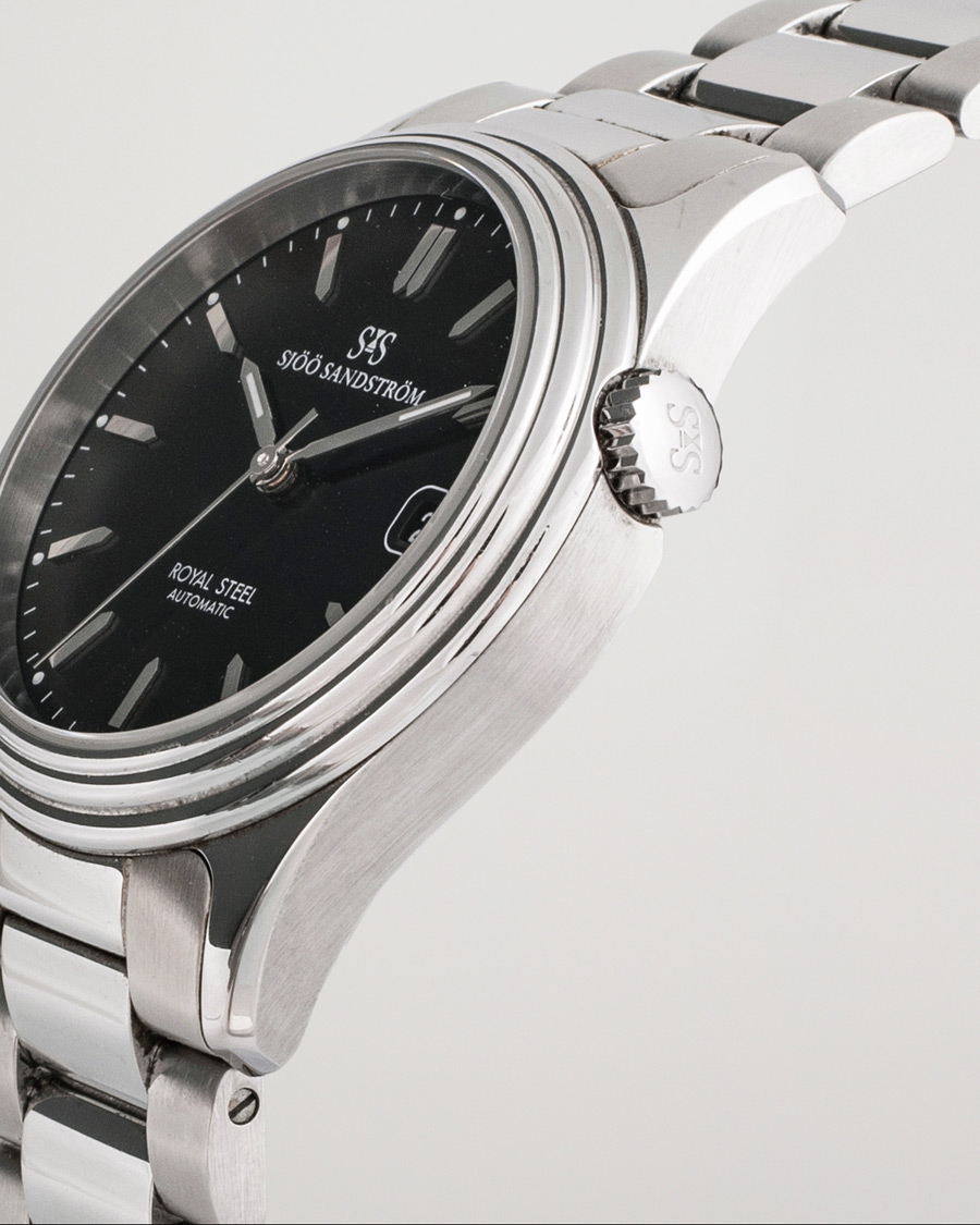 Uomini | Sjöö Sandström Pre-Owned Royal Steel Classic 36mm 1636-1 Silver | Sjöö Sandström Pre-Owned | Royal Steel Classic 36mm 1636-1 Silver