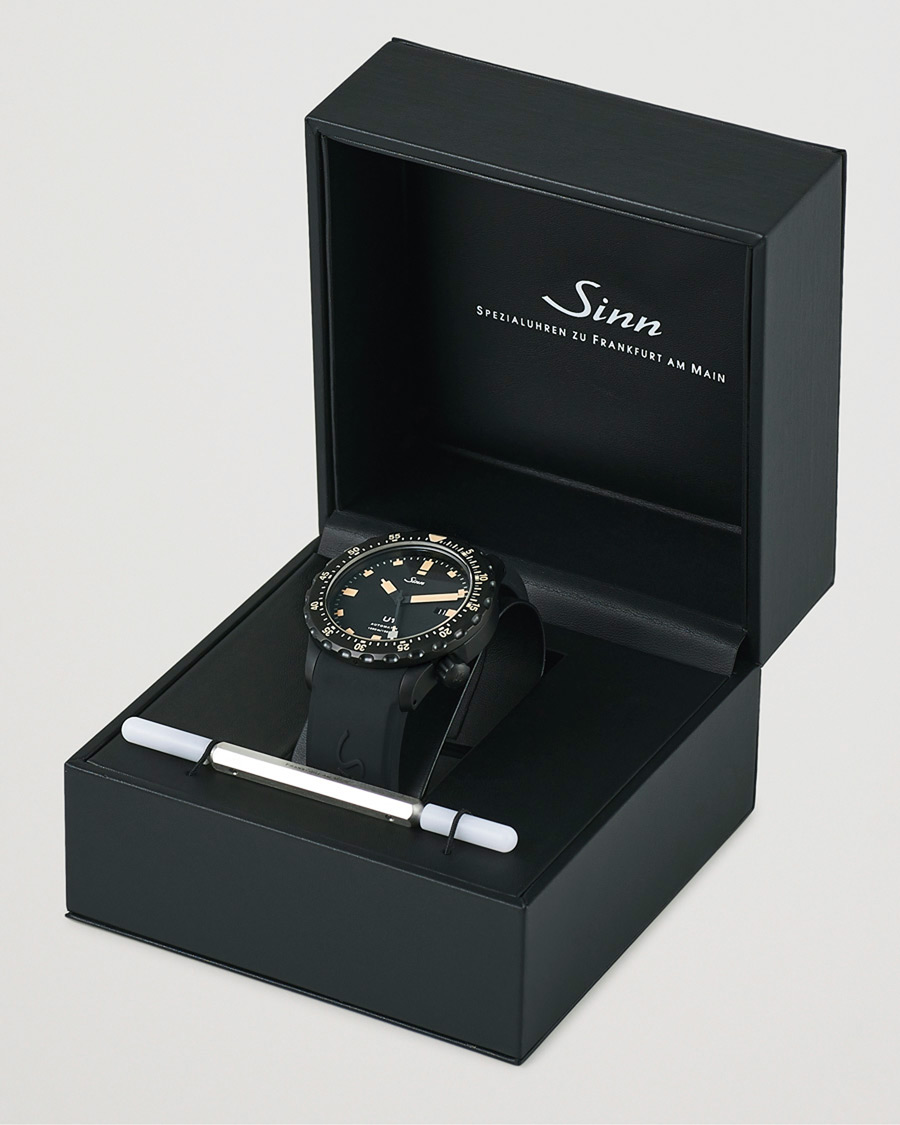 Uomini | Sinn Pre-Owned U1 Black Hard Coating Diving Watch Silver | Sinn Pre-Owned | U1 Black Hard Coating Diving Watch Silver