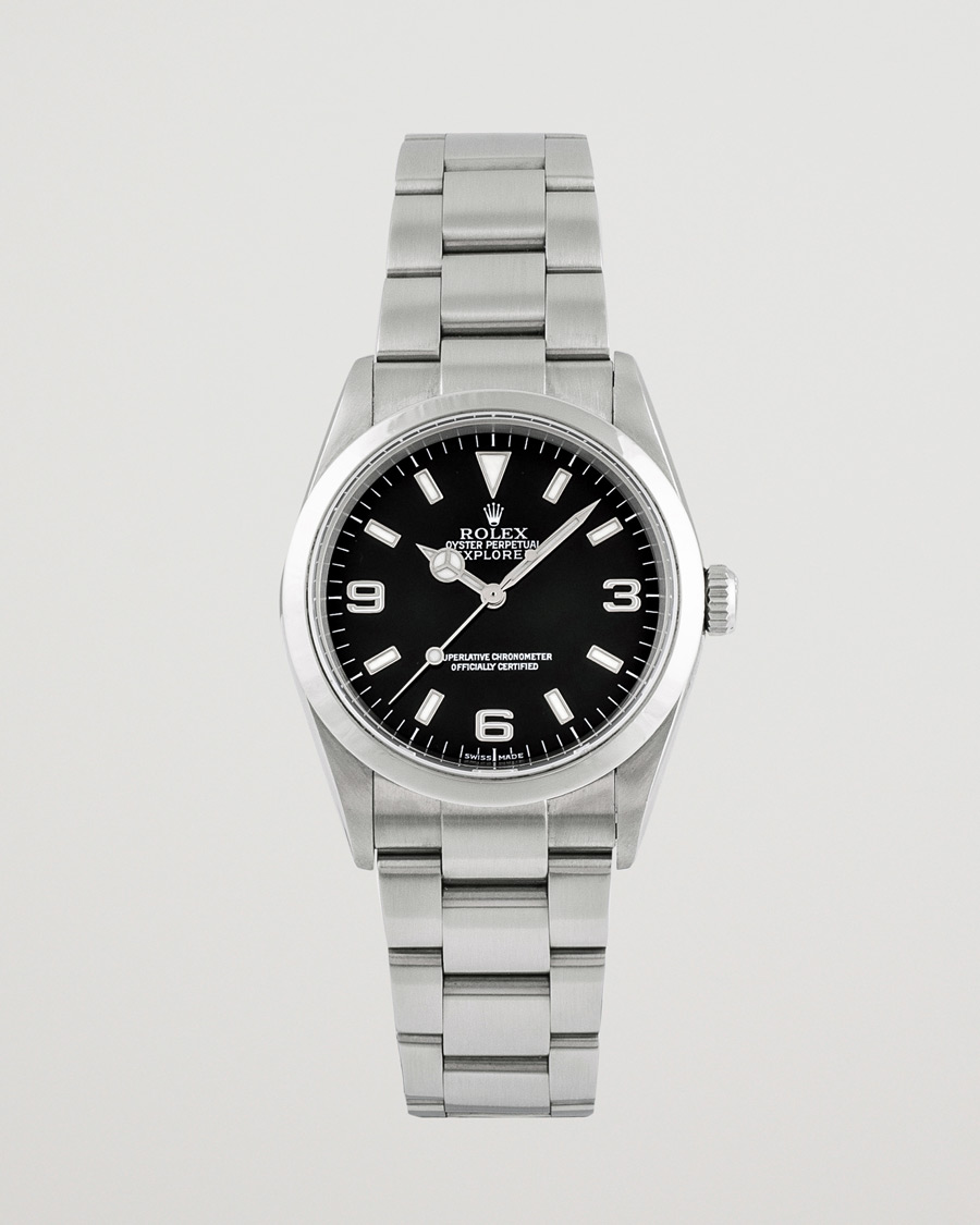 Uomini | Rolex Pre-Owned Explorer 114270 Oyster Perpetual Silver | Rolex Pre-Owned | Explorer 114270 Oyster Perpetual Silver
