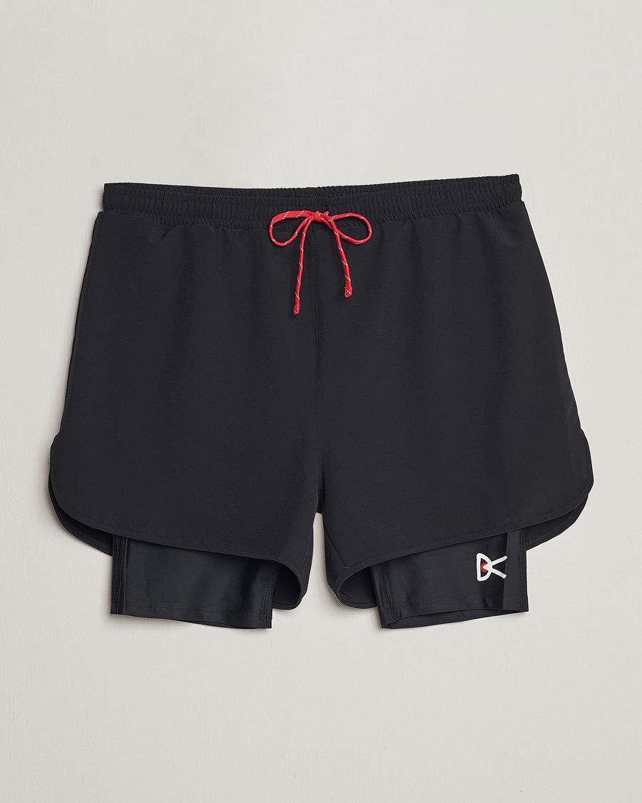Uomini | Pantaloncini | District Vision | Layered Trail Shorts Black