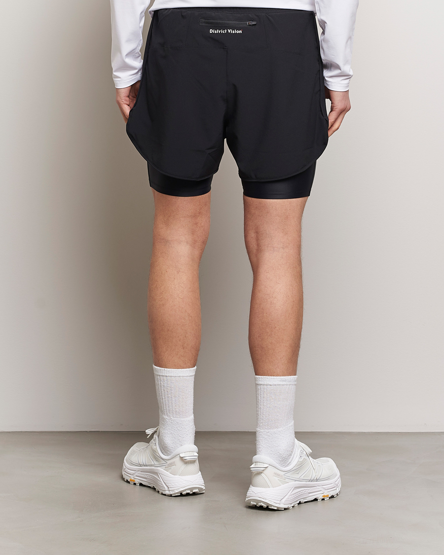 Uomini | Pantaloncini | District Vision | Layered Trail Shorts Black