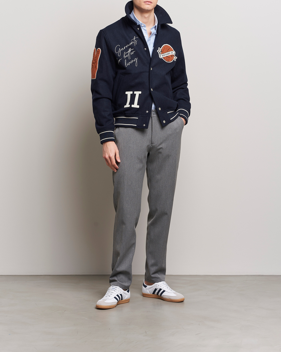Uomini | Pantaloni | LES DEUX | Como Reg Suit Pants Grey Melange