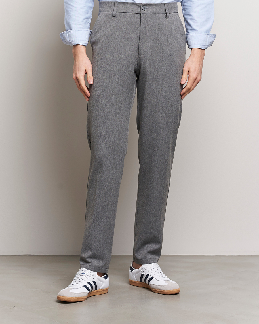 Uomini | Pantaloni | LES DEUX | Como Reg Suit Pants Grey Melange