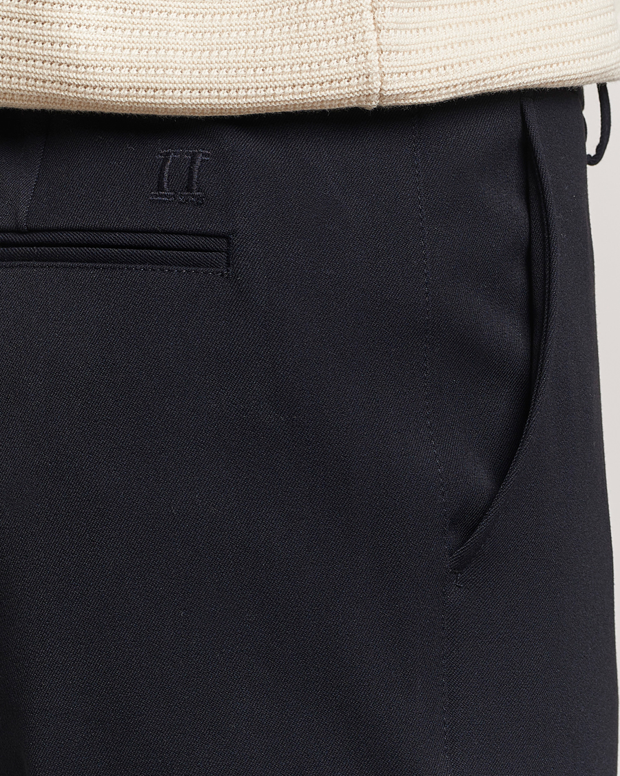 Uomini | Pantaloni | LES DEUX | Como Reg Suit Pants Navy