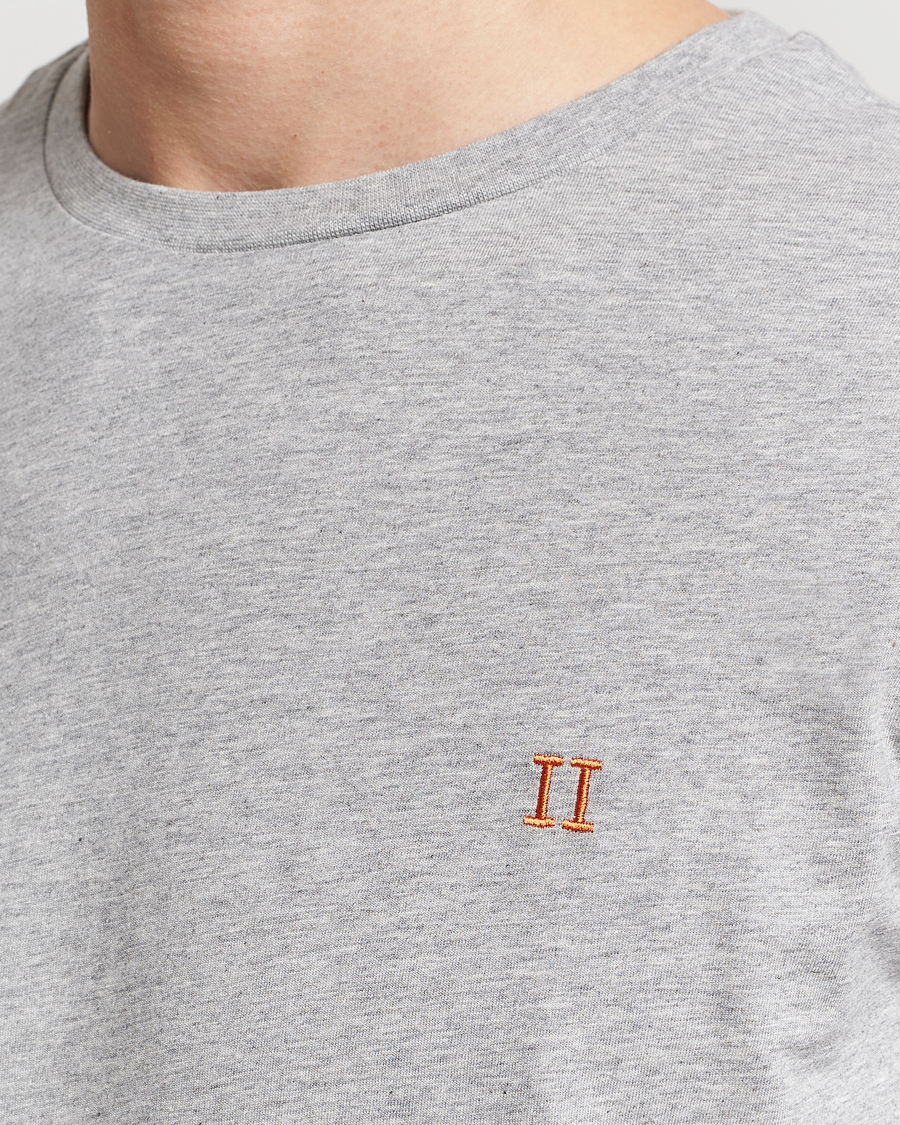 Uomini | T-shirt | LES DEUX | Nørregaard Cotton T-Shirt Grey Melange