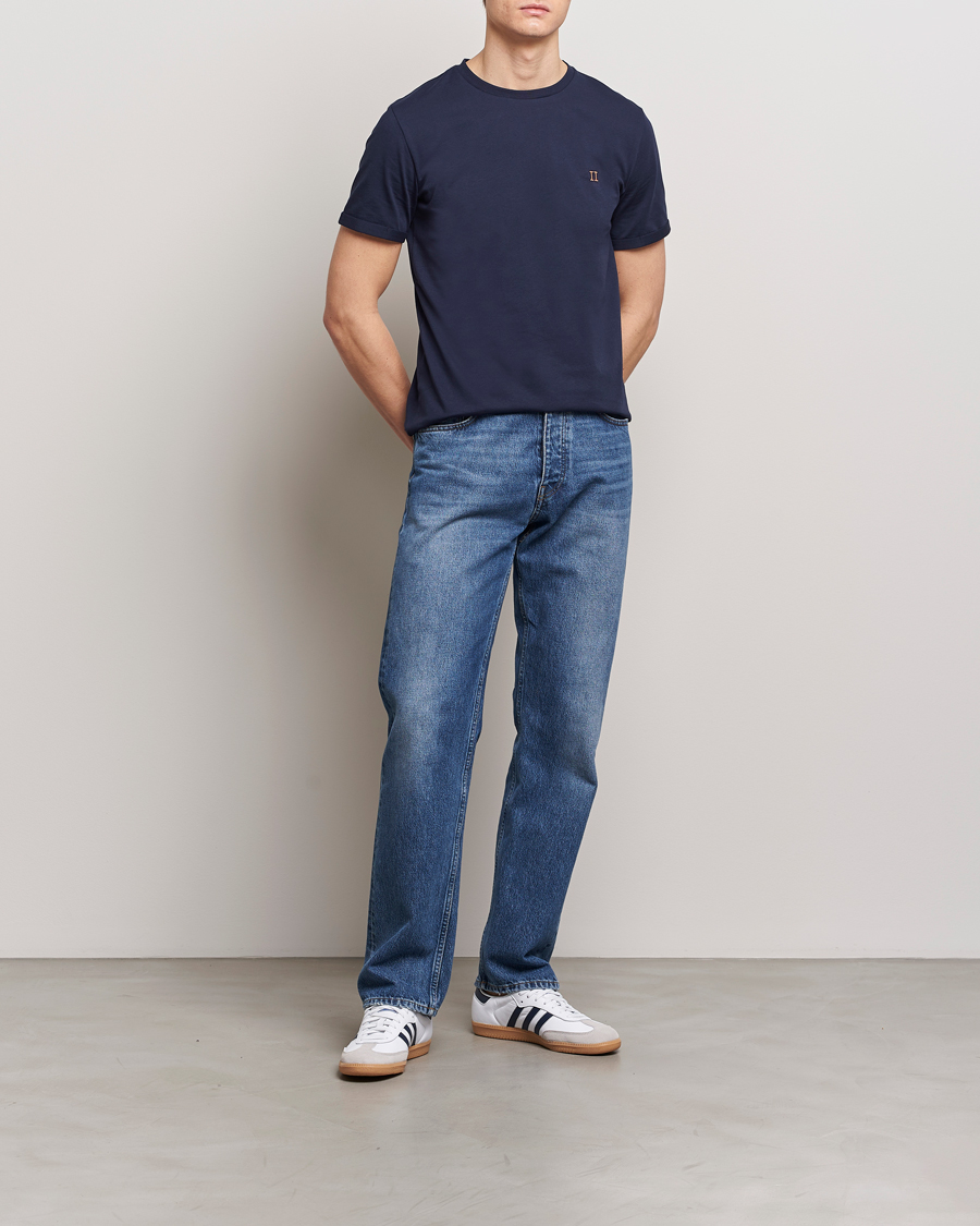 Uomini | T-shirt | LES DEUX | Nørregaard Cotton T-Shirt Navy