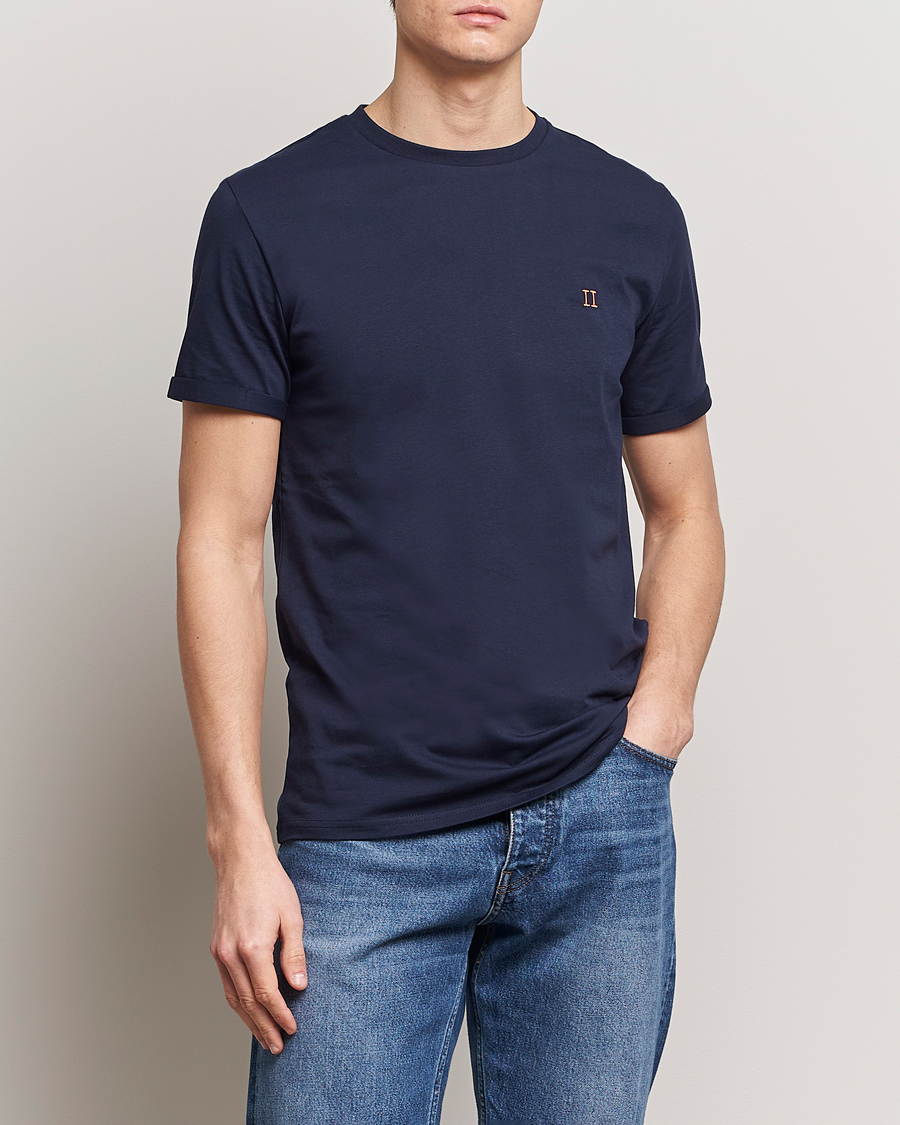 Uomini | T-shirt | LES DEUX | Nørregaard Cotton T-Shirt Navy