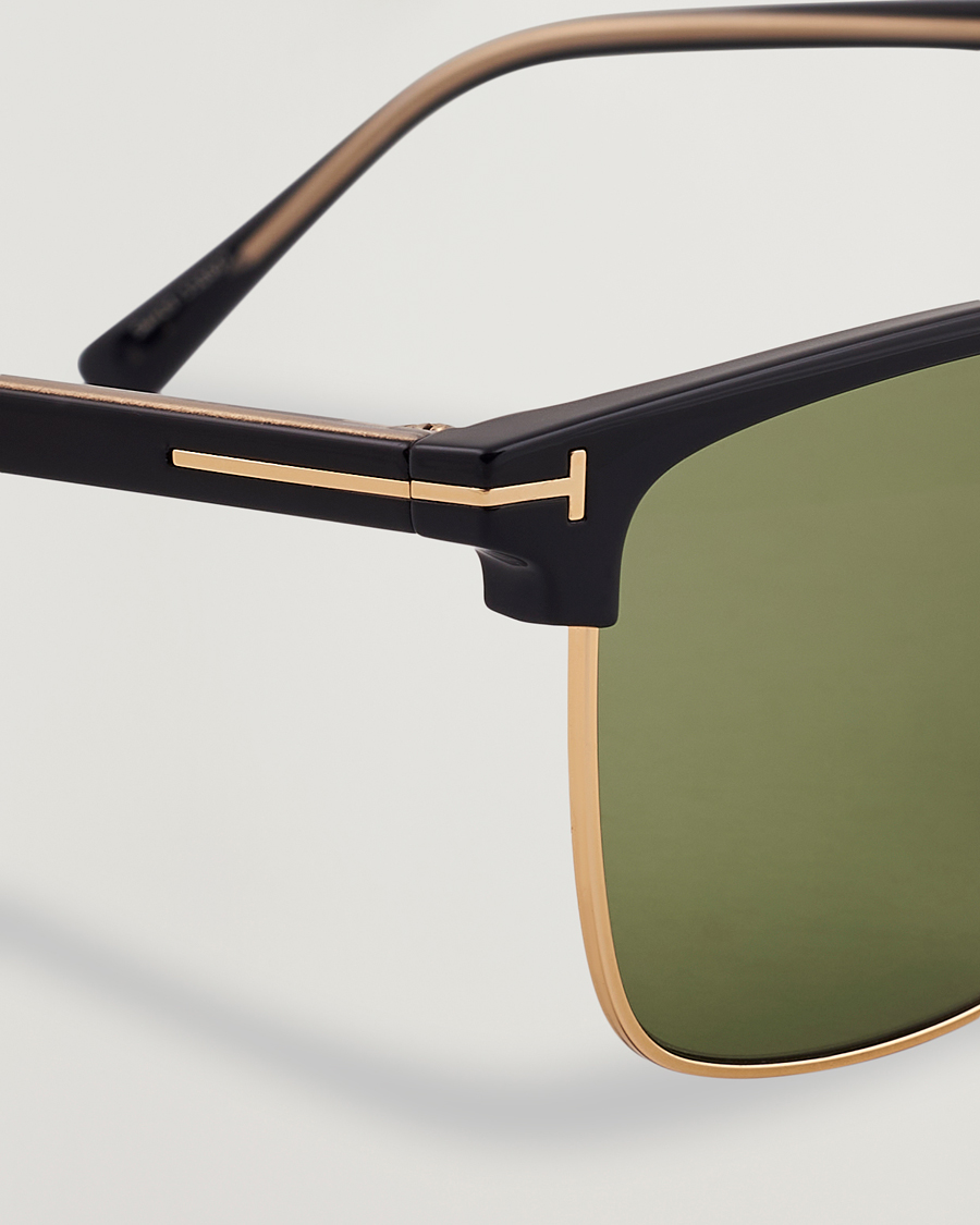 Uomini | Occhiali da sole | Tom Ford | Hudson FT0997-H Metal Sunglasses Black/Green